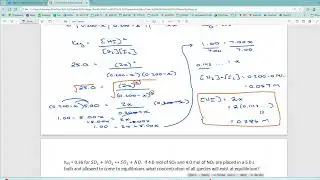 2.15 TYPE 4A CALCULATING EQUILIBRIUM CONCENTRATIONS PART II with a perfect square Keq