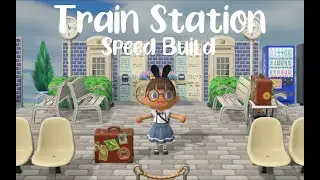 Blue Island Train Station SpeedBuild | Animal Crossing New Horizons