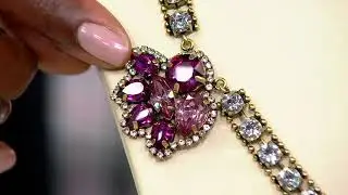 LOGO Lavish Links by Lori Goldstein Antique Y Necklace on QVC