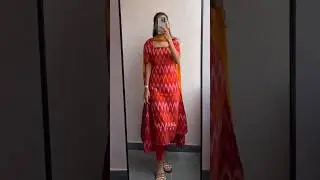 Designer Ikkat Kurti and Duptta Set | AllTime Outfits #kurtis #ikkat #dupatta #kurtiset #officewear