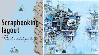 Scrapbooking layout | @49andmarket products