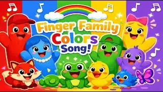 Finger Family Colors Song | Learn Colors with Animals | Kids Songs