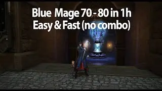 Final Fantasy XIV  Blue Mage Lv. 70-80 fast & easy (no combo!)
