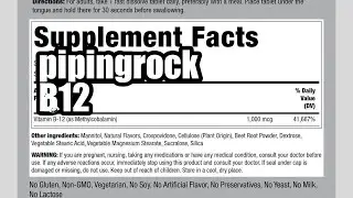 Review Best Deal on Piping Rock Vitamin B12, 1000 mcg, 120 Berry Tablets