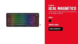 Novo teclado Magnético ABNT2 75%