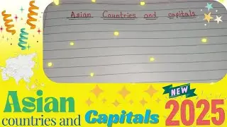 Asian countries and their capitals . # asia #dailywriting #generalknowledge