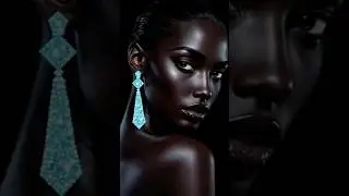 Black Ai model AquaBeauty #yakai #AlModels #NYCFashion #LondonLook #FutureOfFashion #fashion #shorts