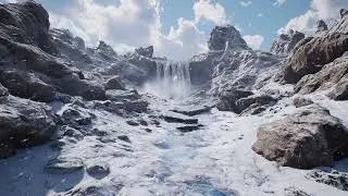D&D | Iceshard Falls Backdrop | Animated Battle Maps