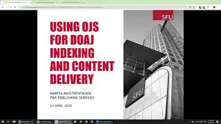 Increasing visibility of open access journal content with OJS and DOAJ