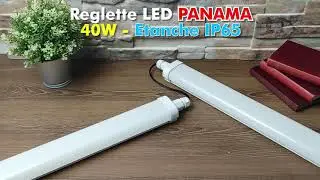 Reglette LED Etanche 40W PANAMA 120cm IP65 Eq400W Interconnectable