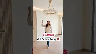 5 lights without false ceiling! #interiormaster #homedecor #nofalseceiling #lightingdesign #lights