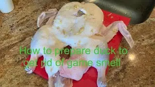 How to prepare duck to get rid of game smell