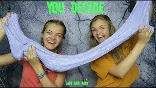 Our Instagram Followers Choose Our Halloween Slime ~ You Decide ~ Jacy and Kacy