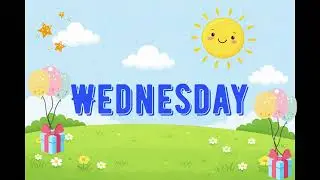 Days of the week, Nursery Rhymes for kids, toddlers and preschoolers, educational song