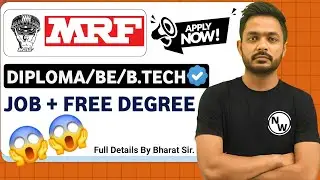 MRF Recruitment 2025 | Freshers | Diploma/BE/B.tech | Job Vacancy 2025 | recruitment 2025