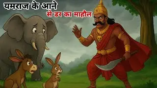 जंगल में डर का माहौल | Hindi Cartoon Story | Moral Story | Jungle Ki Kahani | Yamraj cartoon story 