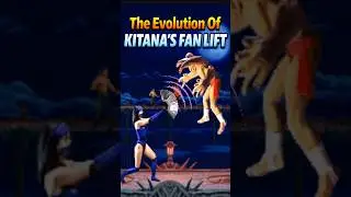 The Evolution of Kitana's Fan Lift In Mortal Kombat Games #shorts