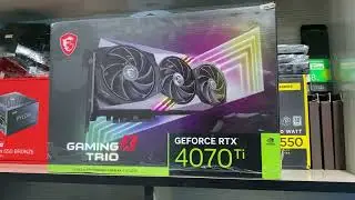 Every Men's Dream! MSI GAMING X TRIO RTX 4070Ti WHITE EDITION