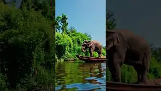 Elephant&rsquo;s Magical Boat Ride🐘🚤🌿