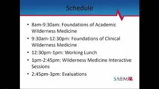 Academic Wilderness Med: Fundamentals & Implementation of Curriculums into Med School & Residency
