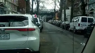 J Train Chugging Along Through a Queens Hood.. NYC Subway!
