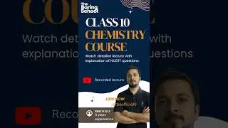 Class 10 Science/Chemistry FREE Course 🔥 Boards 2026 #chemistry#education #science #class10