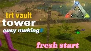 How To Make vault glich trt tower in ark mobile / defence in ark mobile / frah start / ark mobile