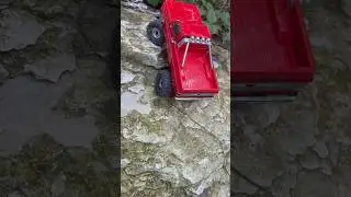 It&rsquo;s steeper than it looks on camera trust me #rccars #traxxas #trx4m #lowtrail