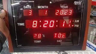 how to set date and time ⏰⏰ in Ajanta digital⏰ wall clock | Time settings | Model DC-037 | #settings