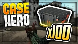CSGO CASE HERO - 100 BRAVO CASE UNBOXING | FIRE SERPENT UNBOXING!!! (CS:GO CASE HERO)