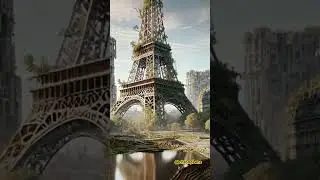 POV: Paris in 3025 🇫🇷 Would you survive here? 👀 #eiffeltower #dystopianfuture #futuristic #paris