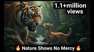 Tiger Hunts Lone Baby Deer | BBC Earth | Real Jungle Survival