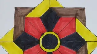 Geometric Circle Design Step by step | Simple Geometric Design,#artwork #@vamossart