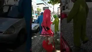 SUPER PULOS NINJAS DO FOF&Atilde;O, O M&Aacute;SKARA, PATATI E BEN10 DAN&Ccedil;ANDO NA CARRETA DA ALEGRIA, LIKE 76