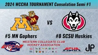 2024 WCCHA Tourney | MN Gophers vs SCSU Huskies