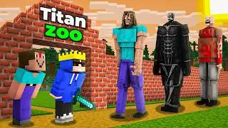 Saving All Famous Titans From Scary Entities In Minecraft!!!