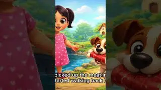 The Greedy Dog &bull; Greedy Dog Story moral  The Greedy Dog &ndash;Be Happy With What You Have The Greedy Dog