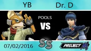 SGT 07/02/16 - YB (Fox) Vs. Dr. D (Marth) Project M Pools