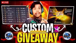 🔴 FREE FIRE GIVEAWAY CUSTOM ROOM || FF LIVE REDEEM CODE GIVEAWAY || TEAM CODE GIVEAWAY #FFLIVE