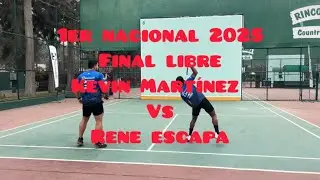 1er Nacional 2025, FINAL libre, Kevin Martínez vs Rene Escapa, Paleta Frontón