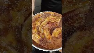 Banana Skillet Cake 🍌 #bananapie #skilletcake #delicious #food #pierecipe #yumyum