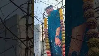 Hit2 Movie 2022 | Hero Adivi Sesh Big Cutout at Sandhya 35mm Theater Rtc X Roads Hyderabad