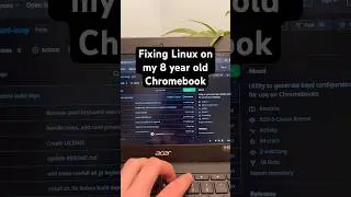 Fixing Linux on my 8 year old Chromebook #tech #pc #linux #chromebook #techtok #yaptech