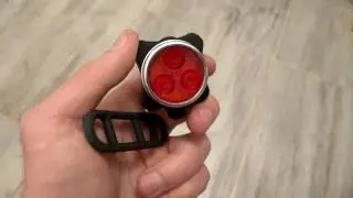 Gearbest. 3 LED USB Rechargeable Bike Tail Light  -  RED