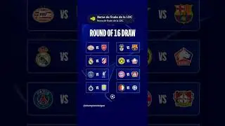 Tirage des 8&egrave;mes de finale de la Ligue des Champions 2025