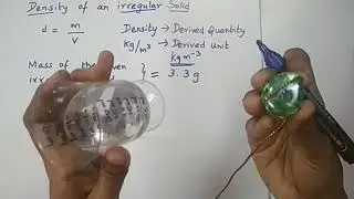 Density of an irregular solid