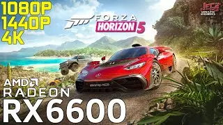 Forza Horizon 5 | RX 6600 | 1080p, 1440p, 4k benchmarks!