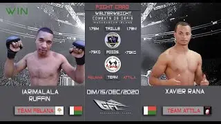 COMBAT DE DEFIS RUFFI IARIMALALA (TEAM FELANA) VS RANA XAVIER (TEAM ATTILA) PANCRACE #GFC
