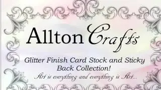Allton Crafts Glitter and Satin Card Stock