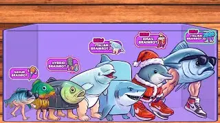 Merge Fellas ITALIAN BRAINROT MIX Fish Evolutions/Suika gameplay Over Fill ⁉️🎊